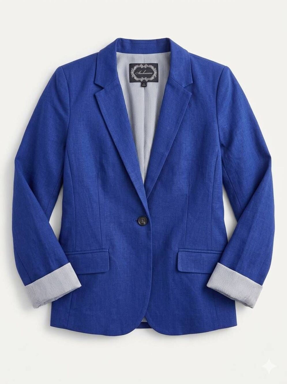 🔸️Ambiance Blue Boyfriend Blazer Jacket Large